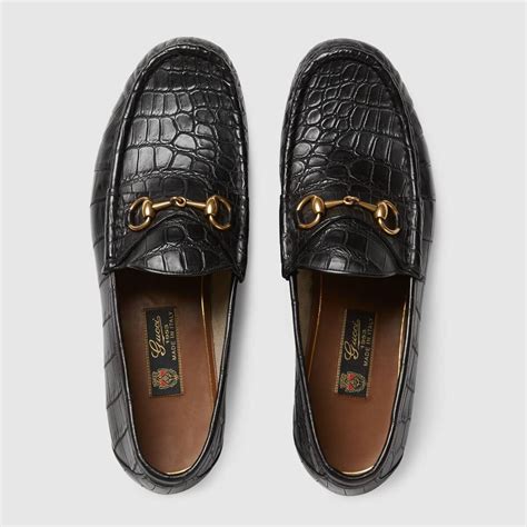 gucci crocodile horsebit loafers|gucci platform horsebit loafers.